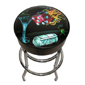 Michael Godard Shootin The Wad Bar Stool 30